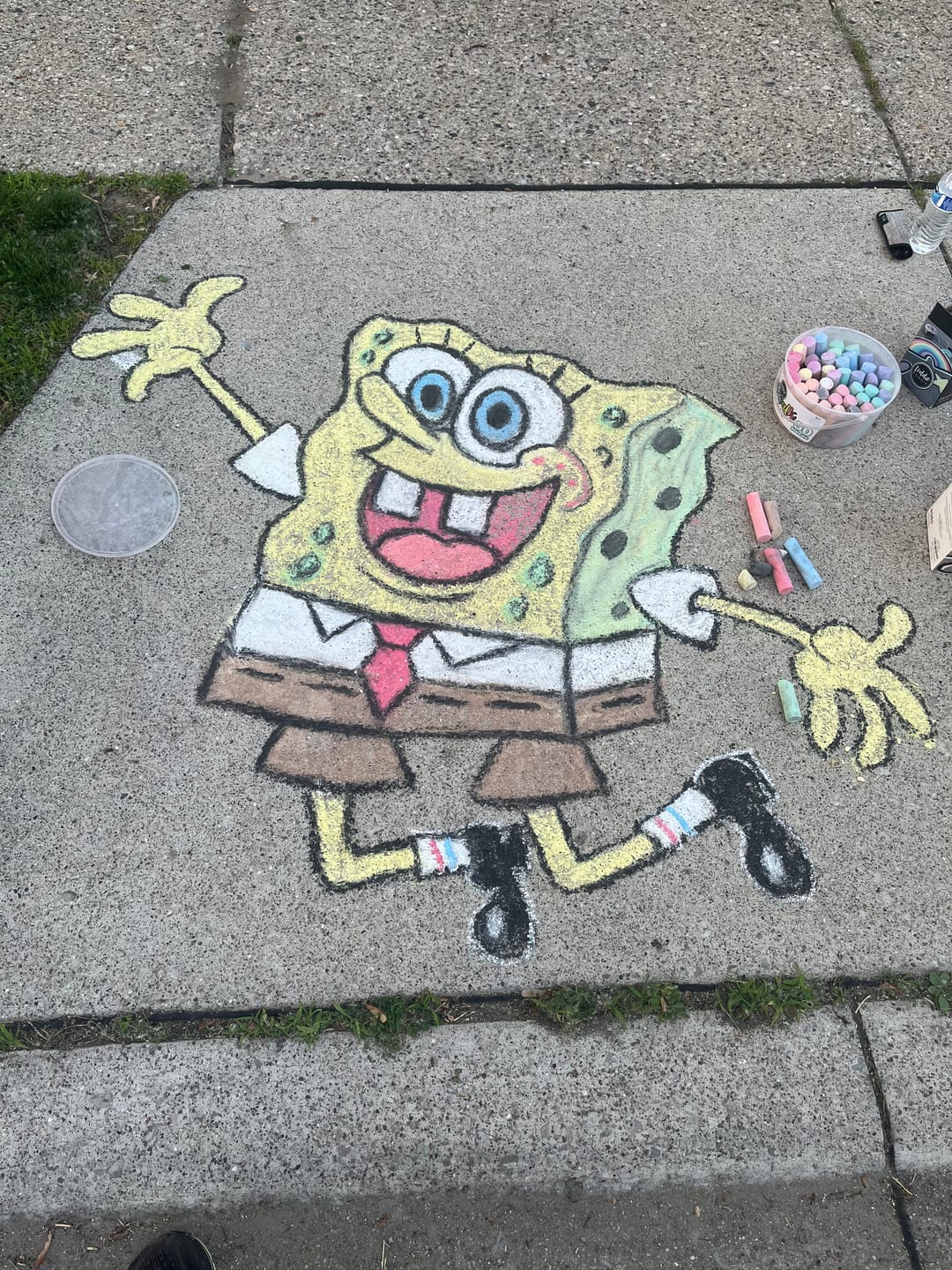 Customer photo review of 20ct Onyx Black Sidewalk Chalk