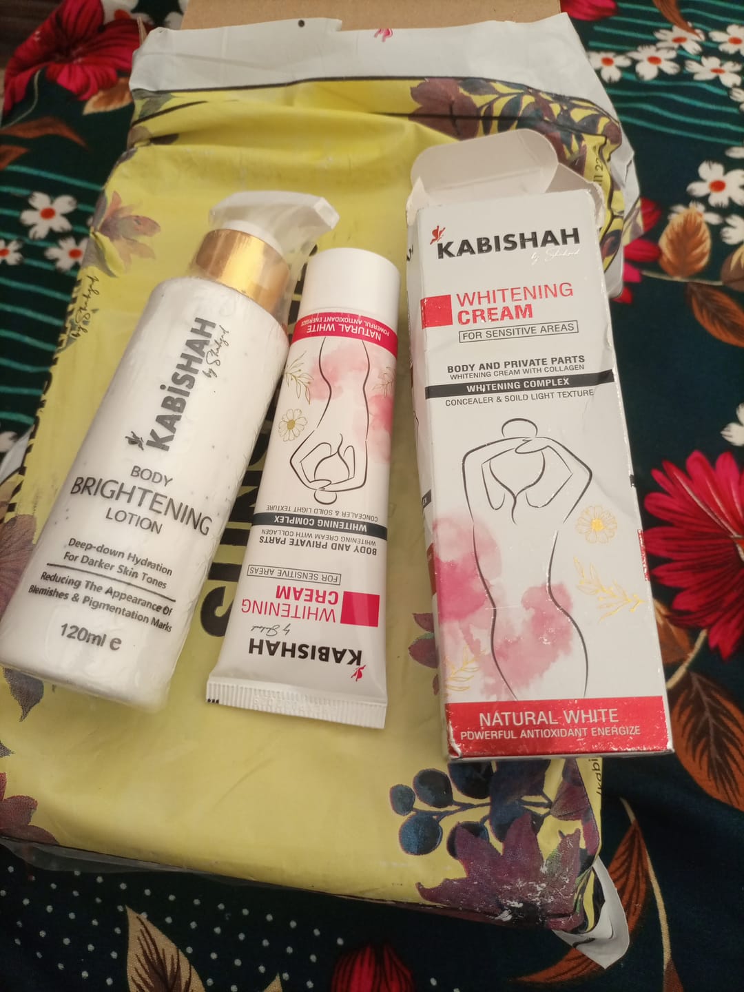 Customer photo review of Body Brilliance - Whitening Bundle: Cream & Lotion Duo