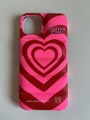 Customer photo review of Love Is Love Puffer Case