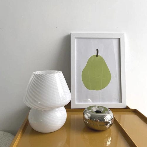 Customer photo review of Murano Mushroom Table Lamp