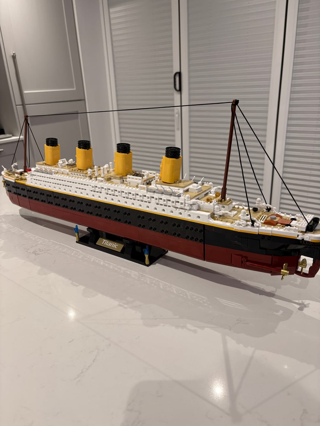 Customer photo review of Titanic 1:350 Scale Brick Model by Sluban