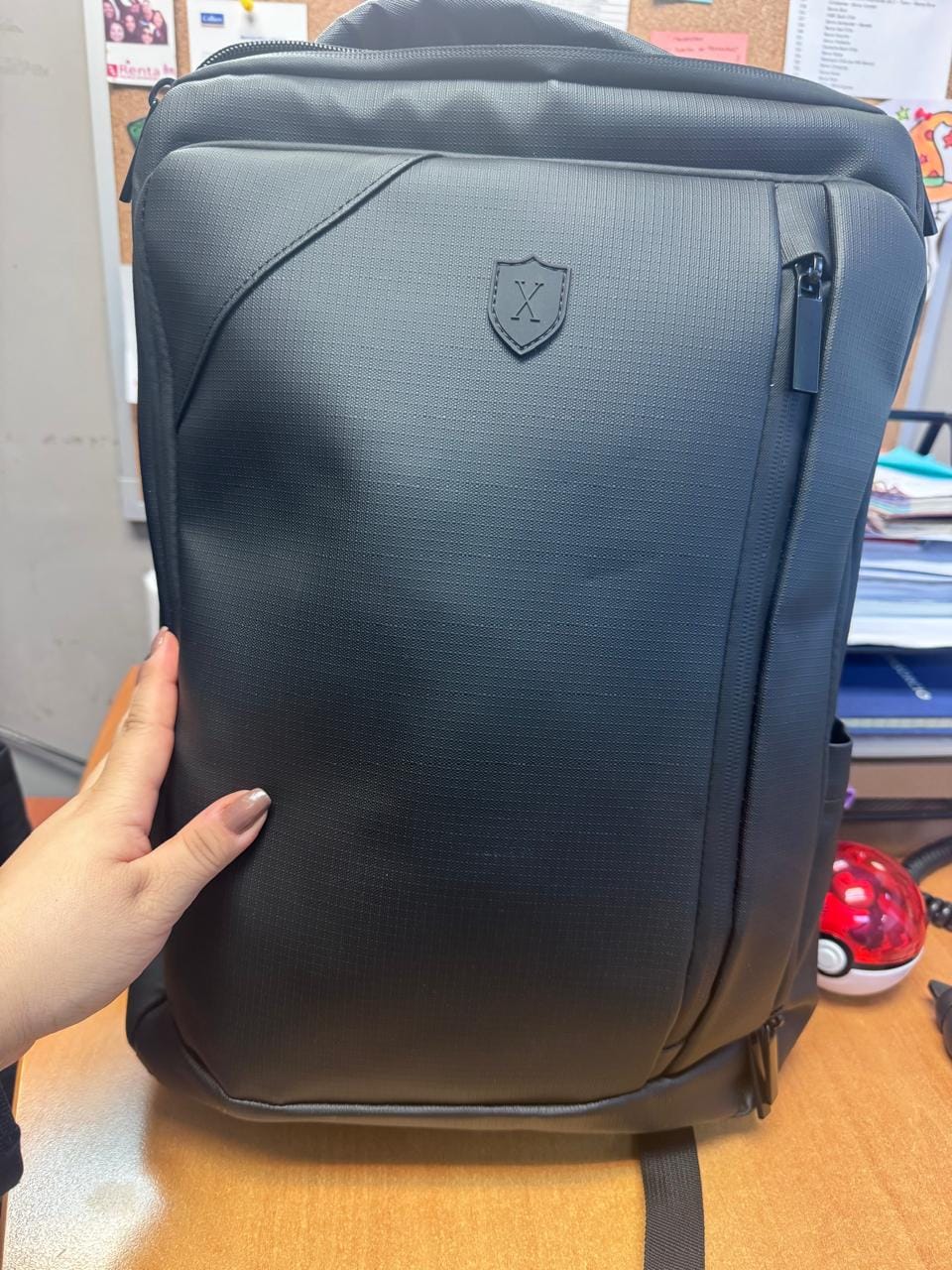 Customer photo review of Slim Backpack