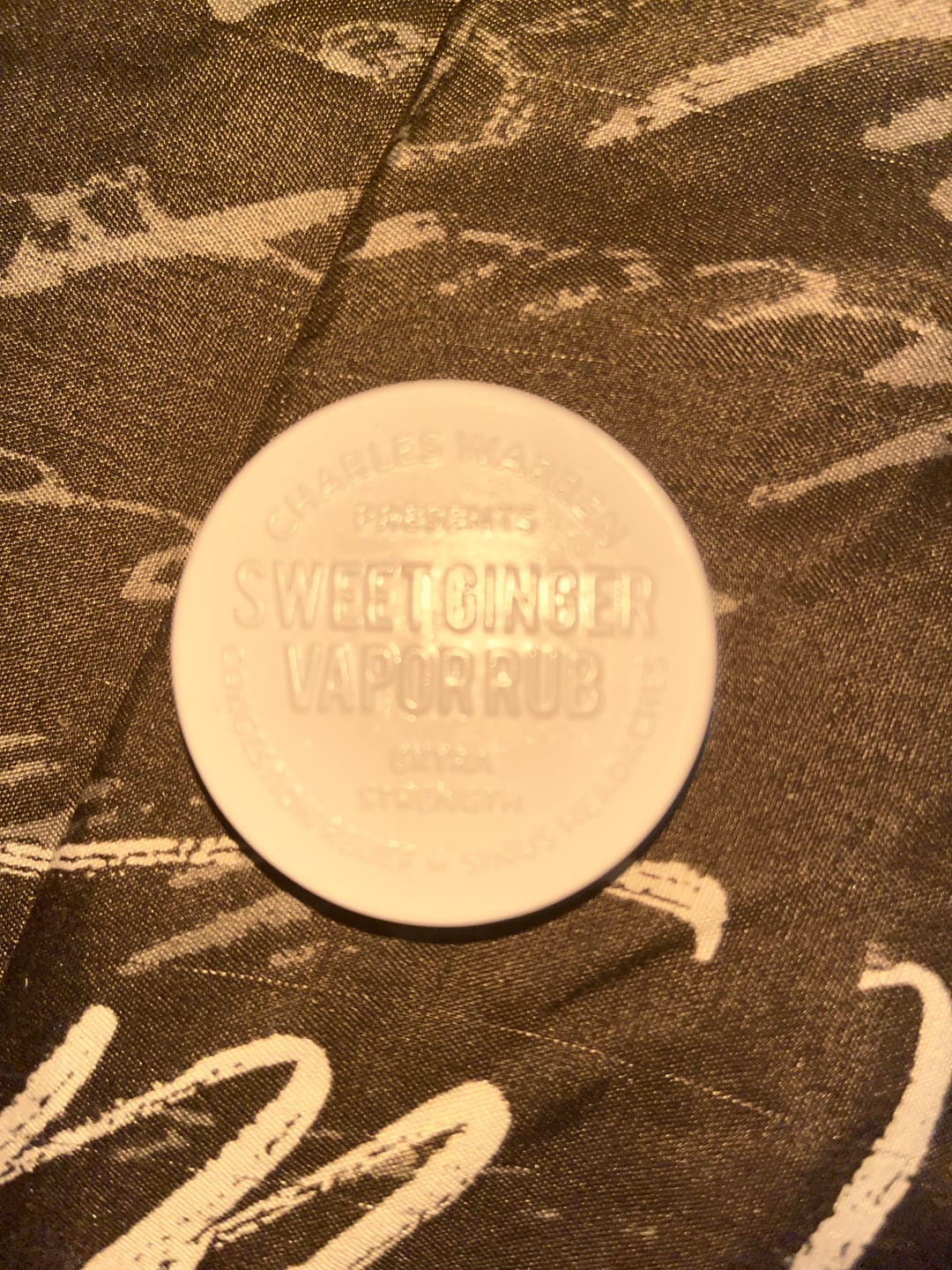 Customer photo review of Extra Strength Sweet Ginger Vapor Rub [Compact]