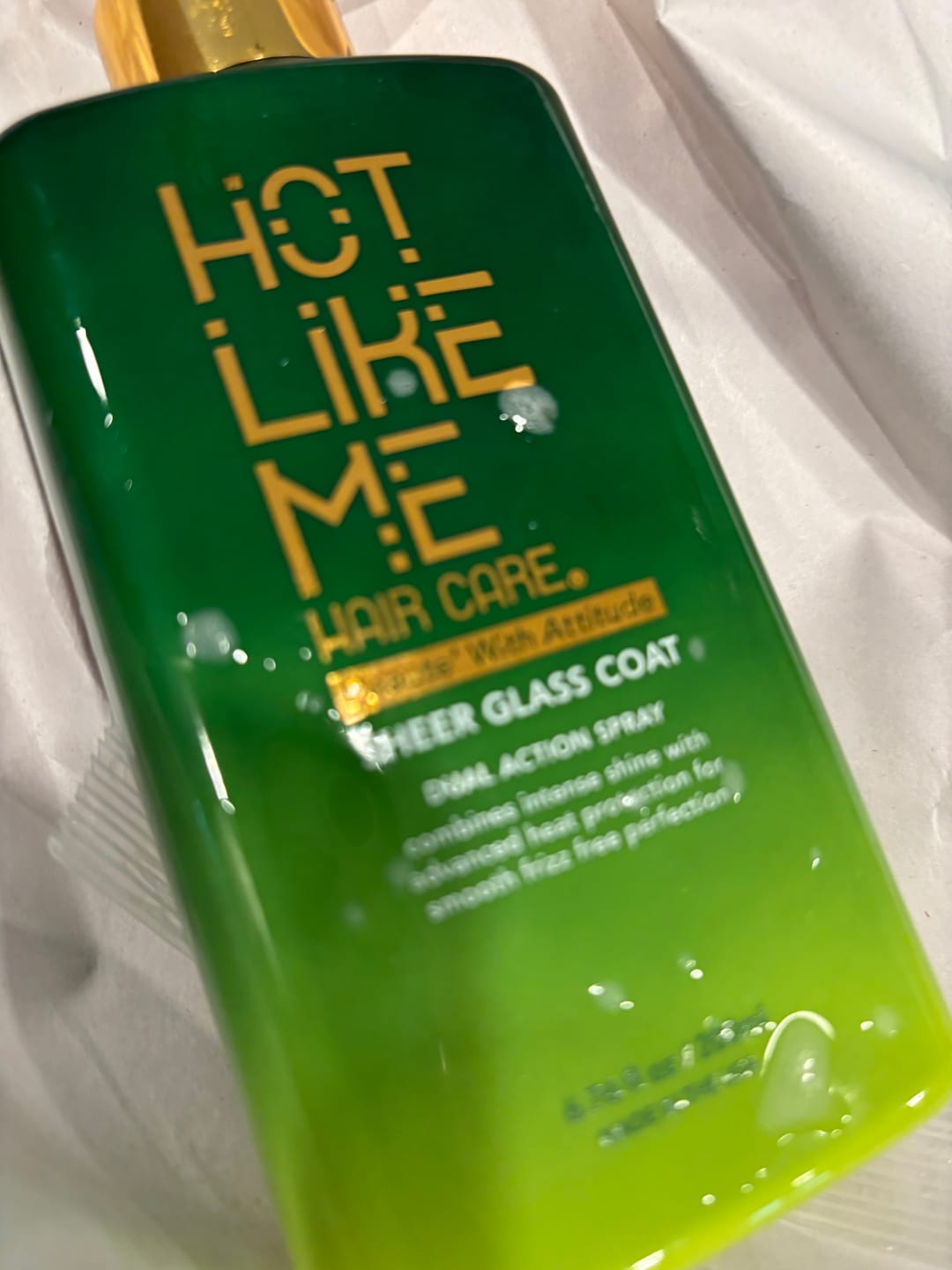 Customer photo review of Hot Like Me Sheer Glass Coat