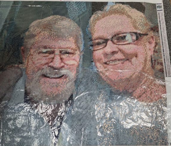 Customer photo review of Custom Diamond Painting Kits