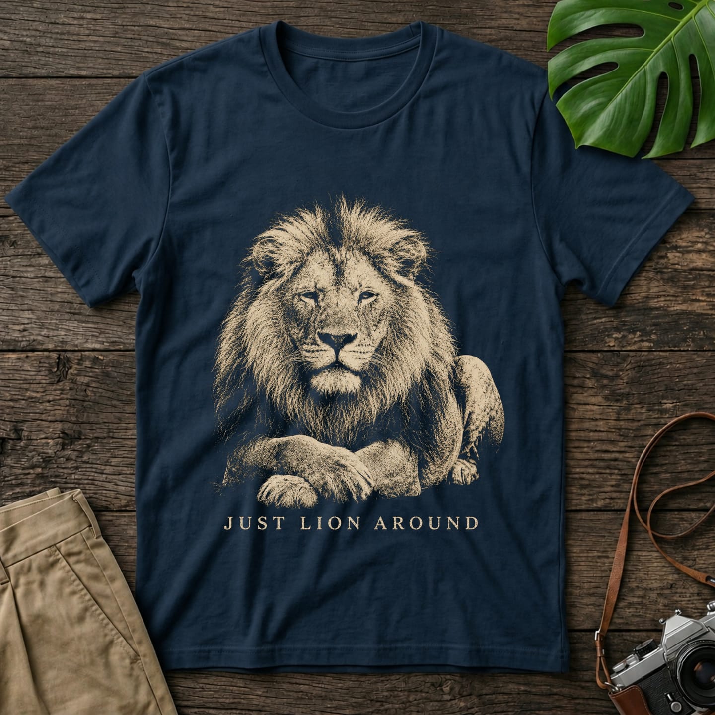 Customer photo review of Lion Just Lion Around Organic T-Shirt
