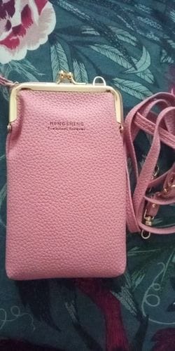 Customer photo review of Leather Phone Purse
