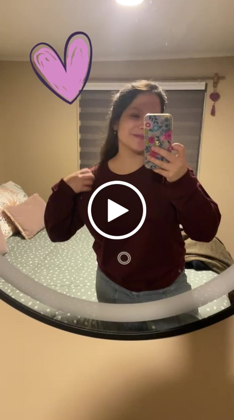 Customer video review of Polerón de Lactancia Aika Burdeo - FTM
