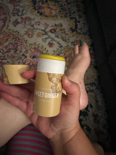 Customer photo review of Sweet Ginger Vapor Rub Stick