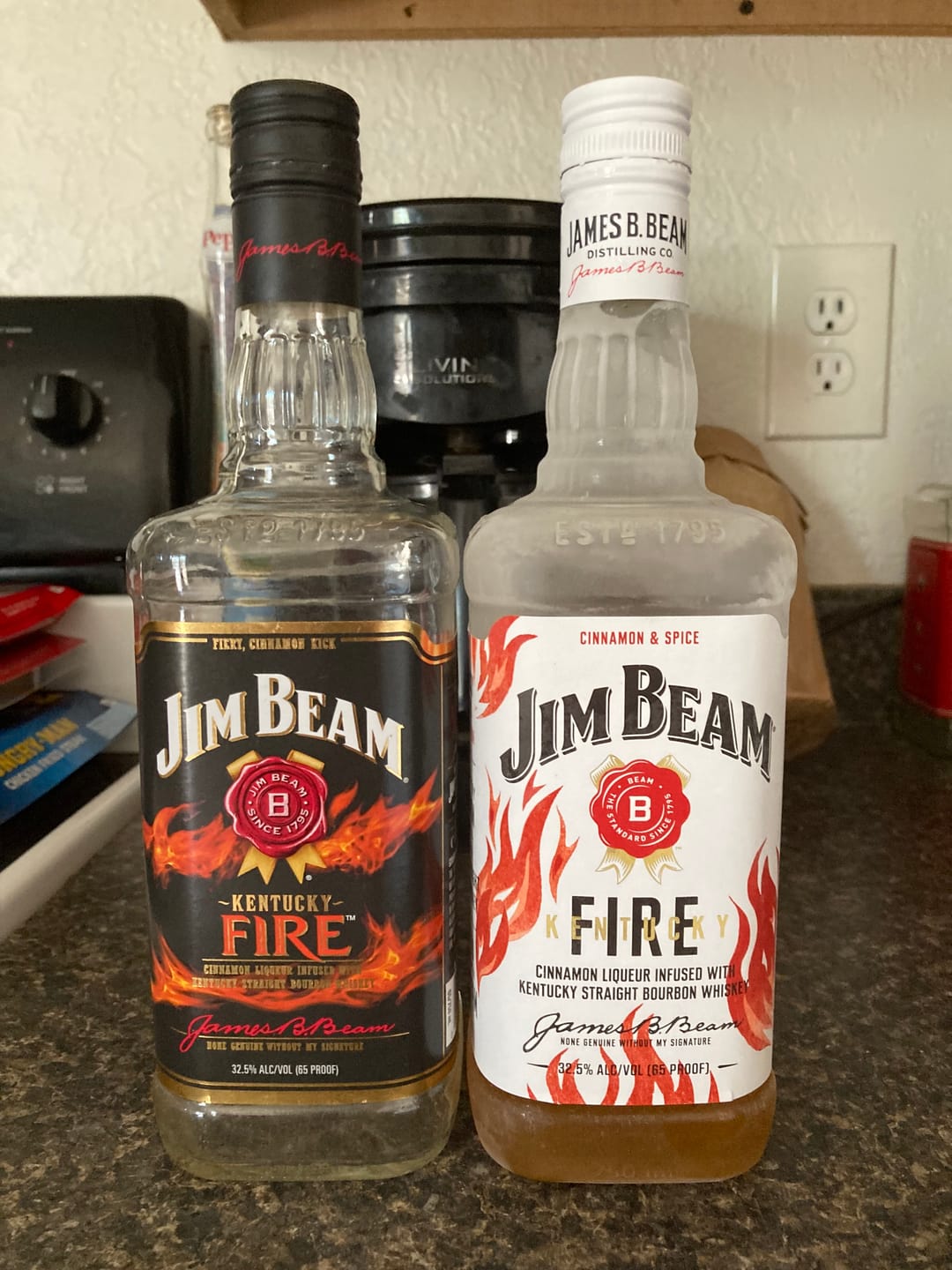Customer photo review of Jim Beam Kentucky Fire Bourbon Whiskey