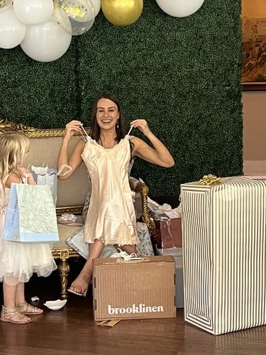 Customer photo review of Satin Sleepwear Pajama Set