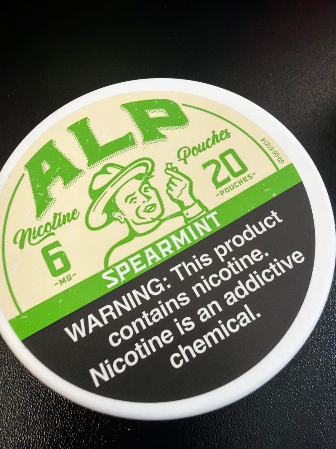 Customer photo review of Spearmint Nicotine Pouches