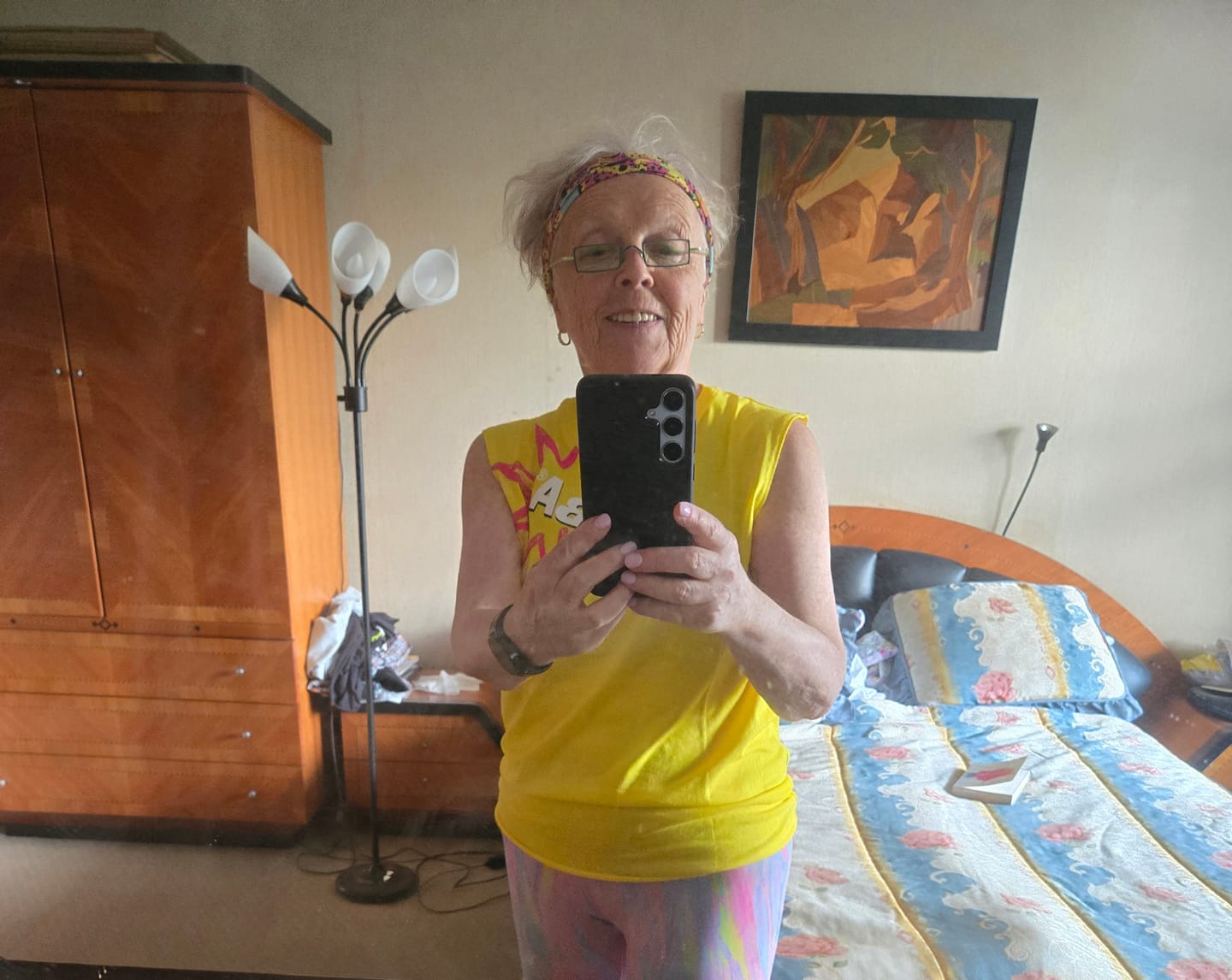 Customer photo review of Sizzlin' Crew Neck Muscle Tank