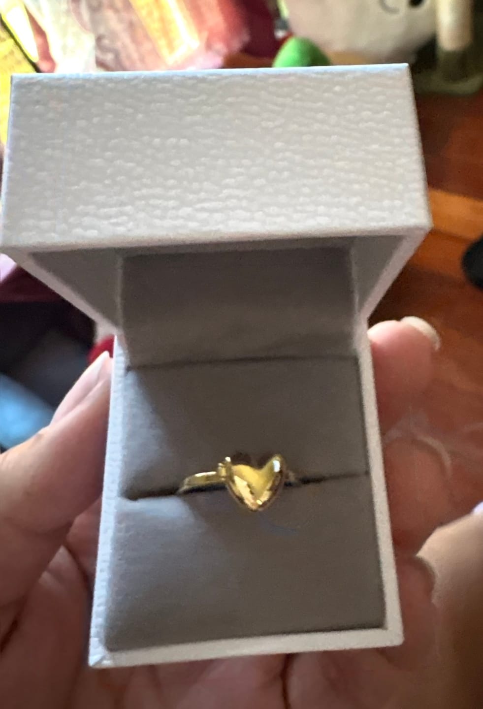Customer photo review of Heart Locket Ring