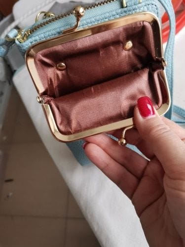 Customer photo review of Leather Phone Purse