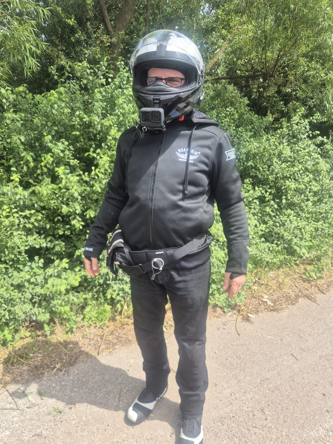 Customer photo review of Motorcycle Armoured Hoodie - Easyrider II