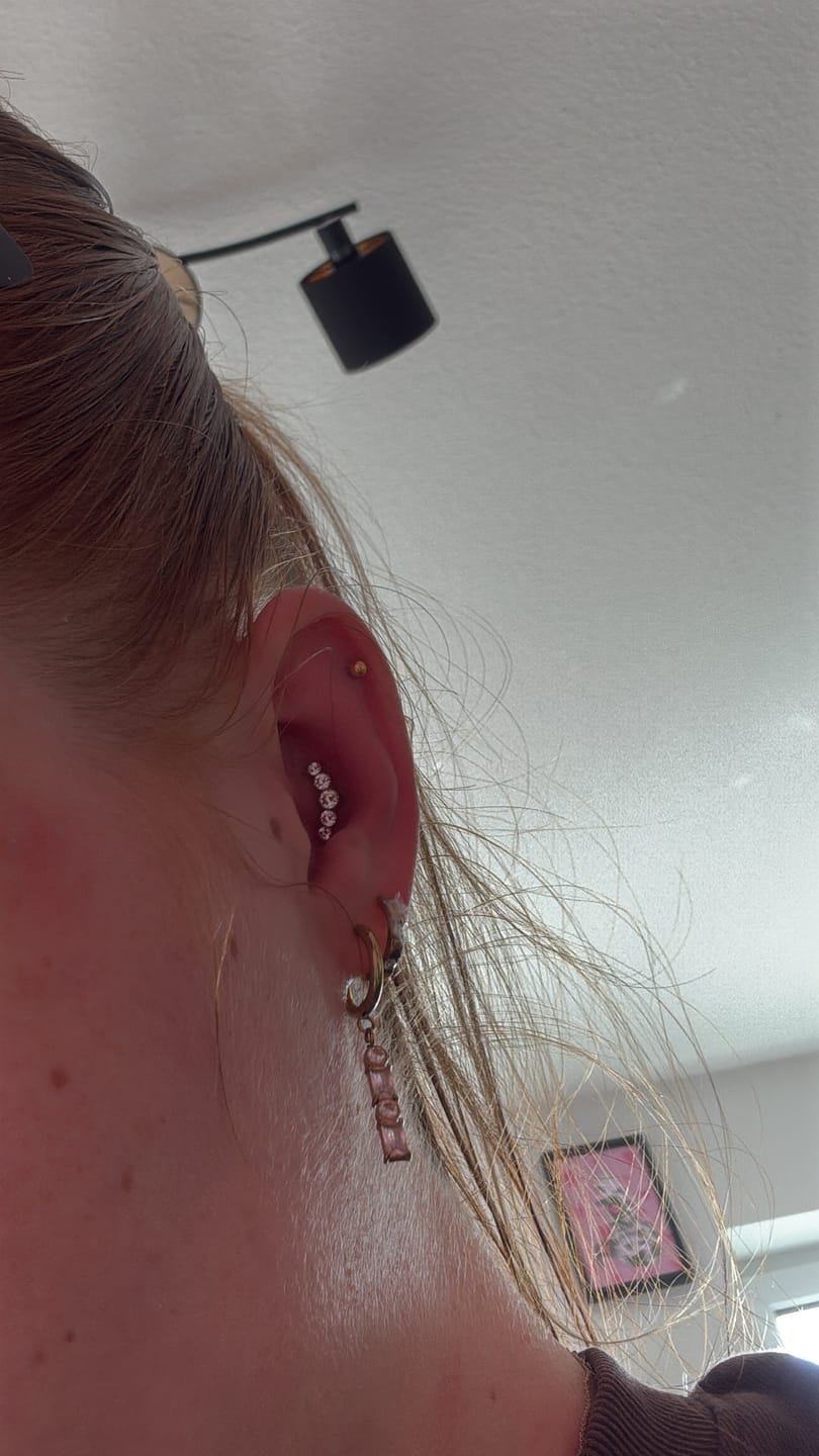Customer photo review of Line Piercing | Titan