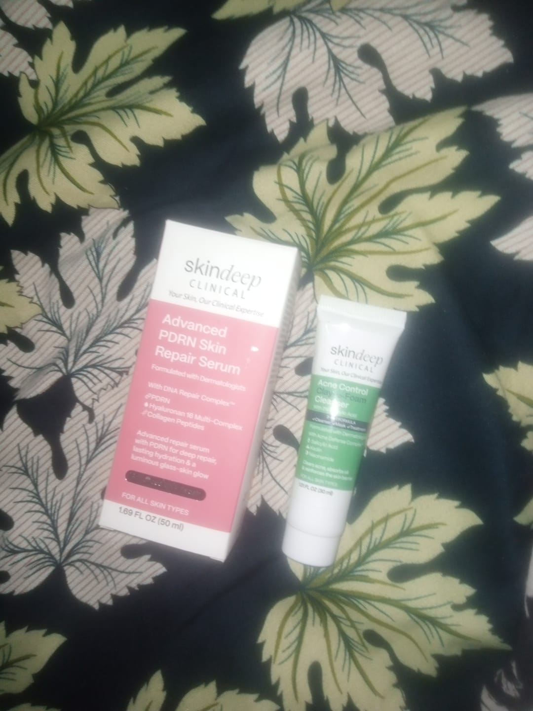 Customer photo review of Acne Control Clay-to-Foam Cleanser