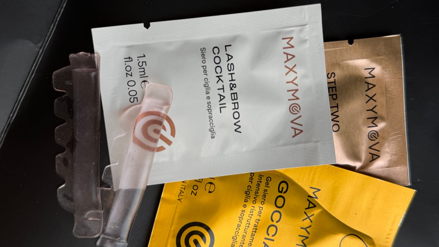 Customer photo review of DISCOVERY KIT Maxymova - PARA LAMINADO DE PESTAÑAS Y CEJAS, TGA (4 sobres)