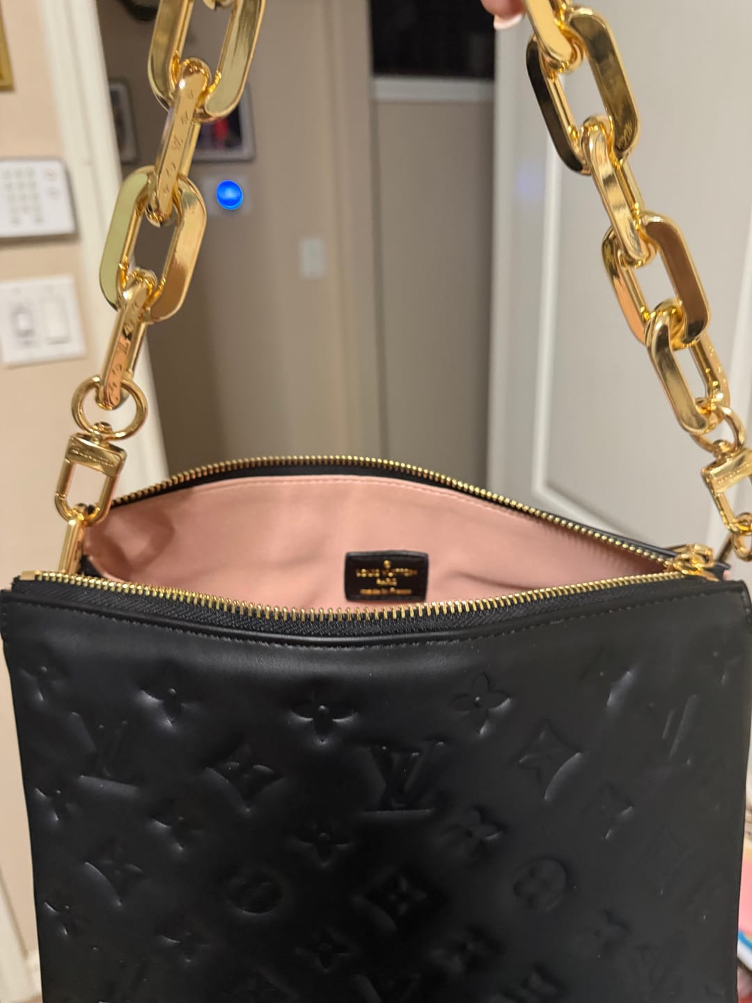 Customer photo review of Louis Vuitton Coussin MM Bag Black