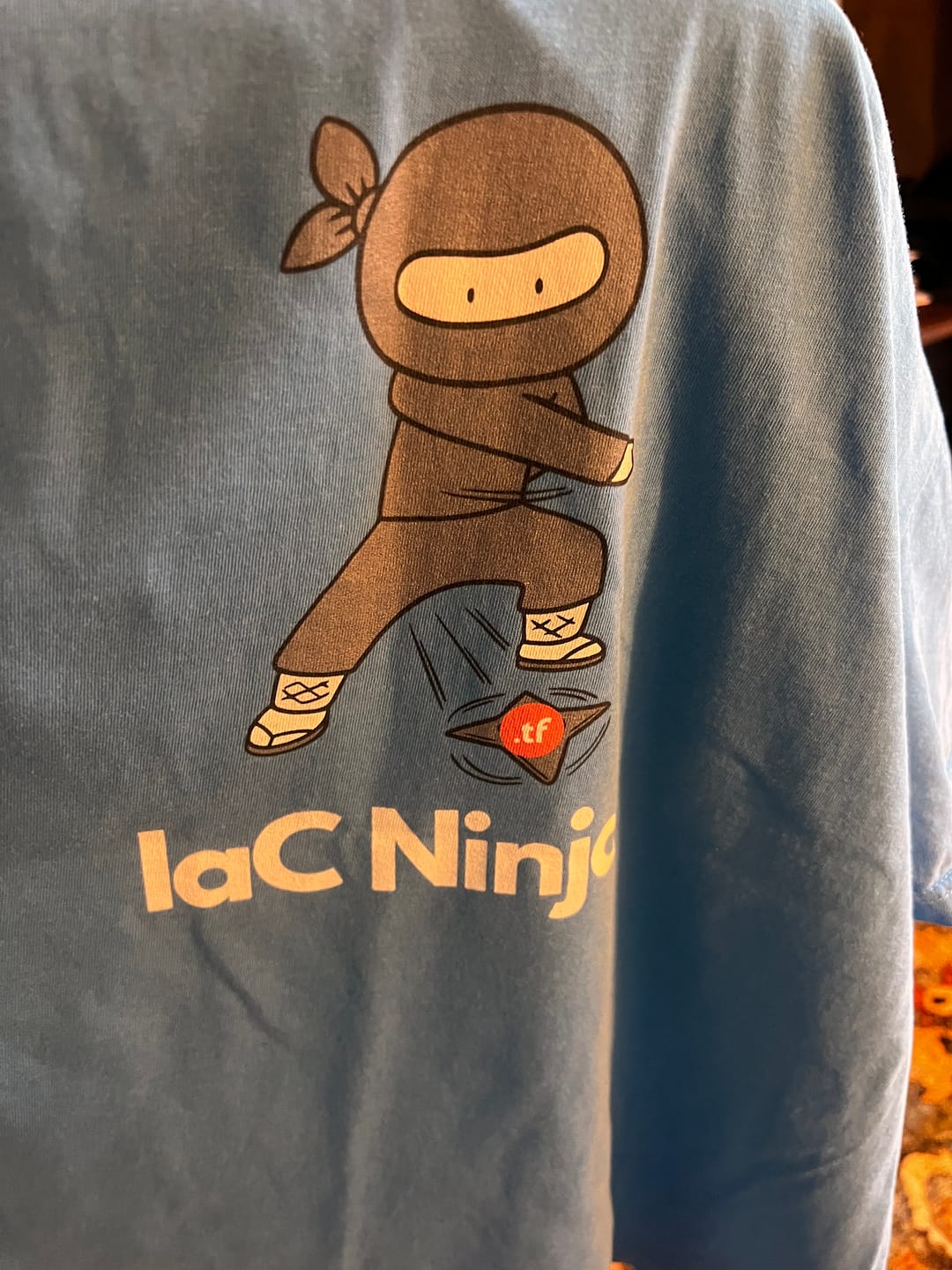 Customer photo review of IaC Ninja T-Shirt