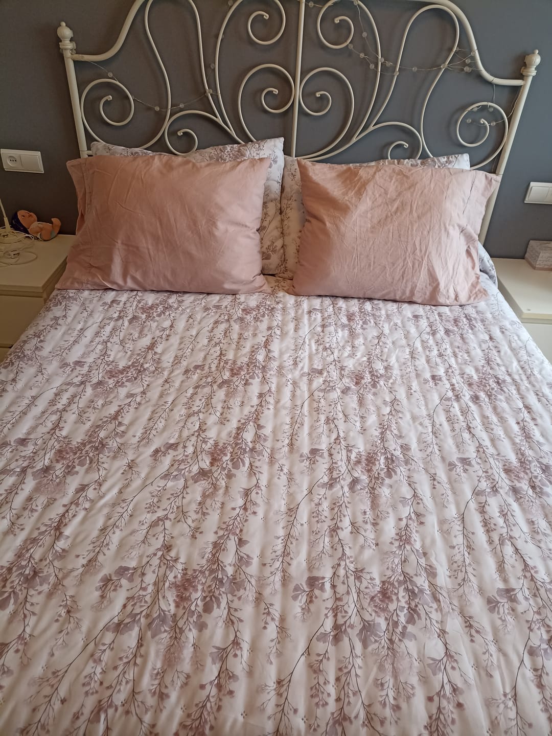Customer photo review of Funda de Almohada Percal - Algodón 180 hilos - Rosa Palo