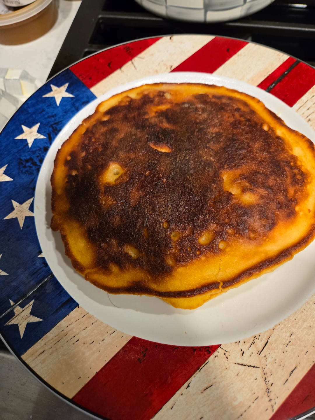 Customer photo review of Cousin T’s - King Trump Pancake & Waffle Mix