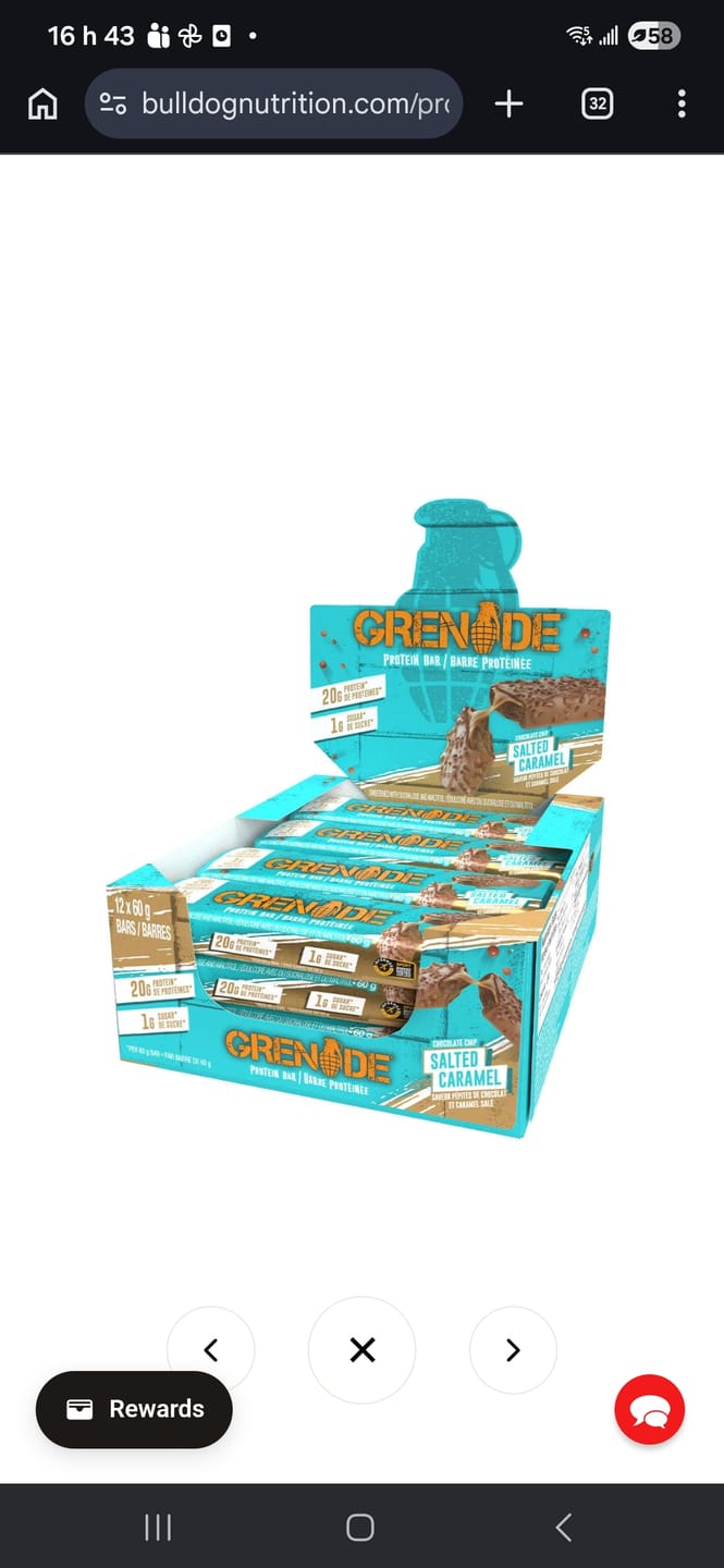 Customer photo review of Grenade - Barre protéinée - 60g