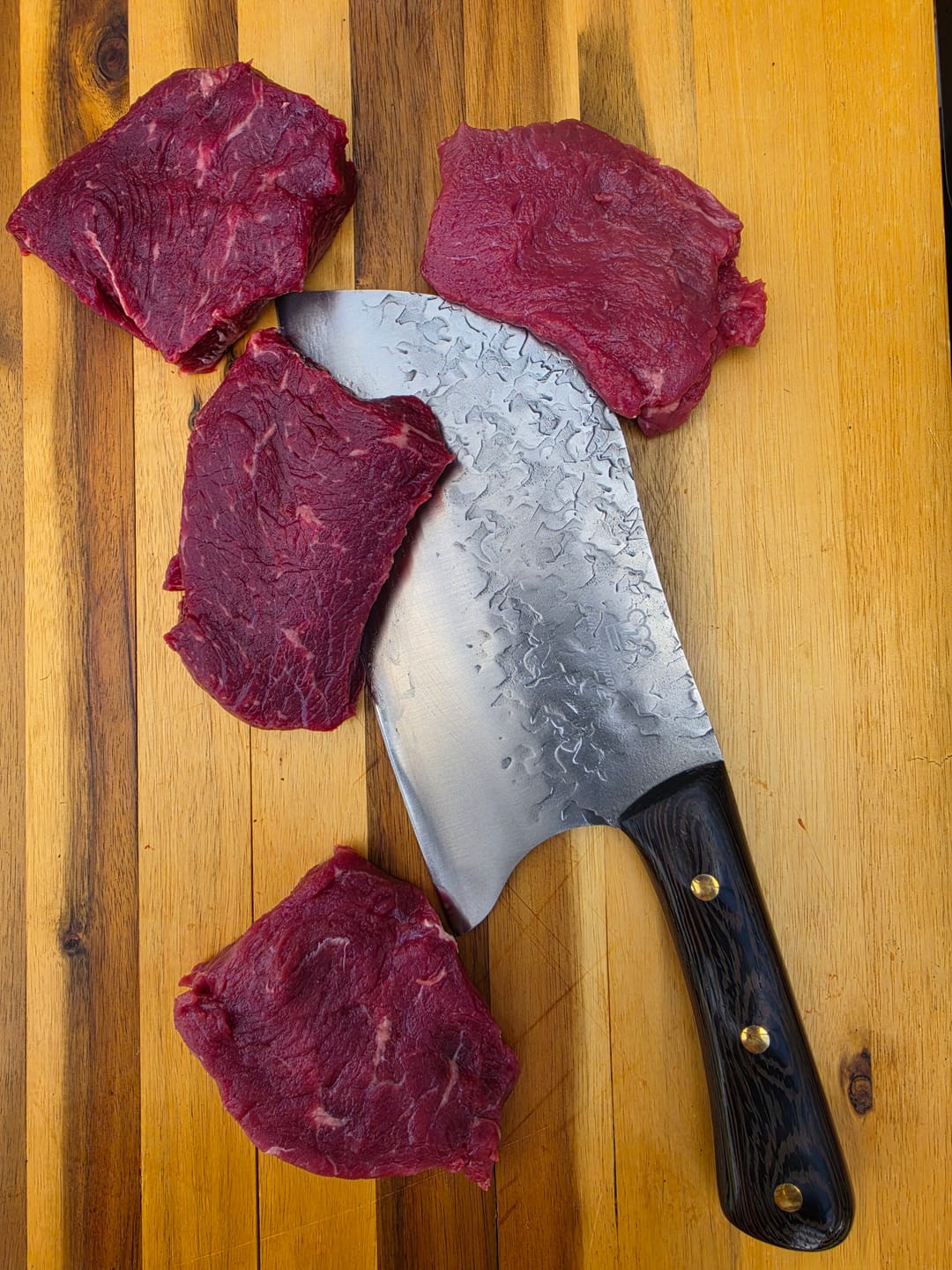 Customer photo review of Rustikales Hackmesser