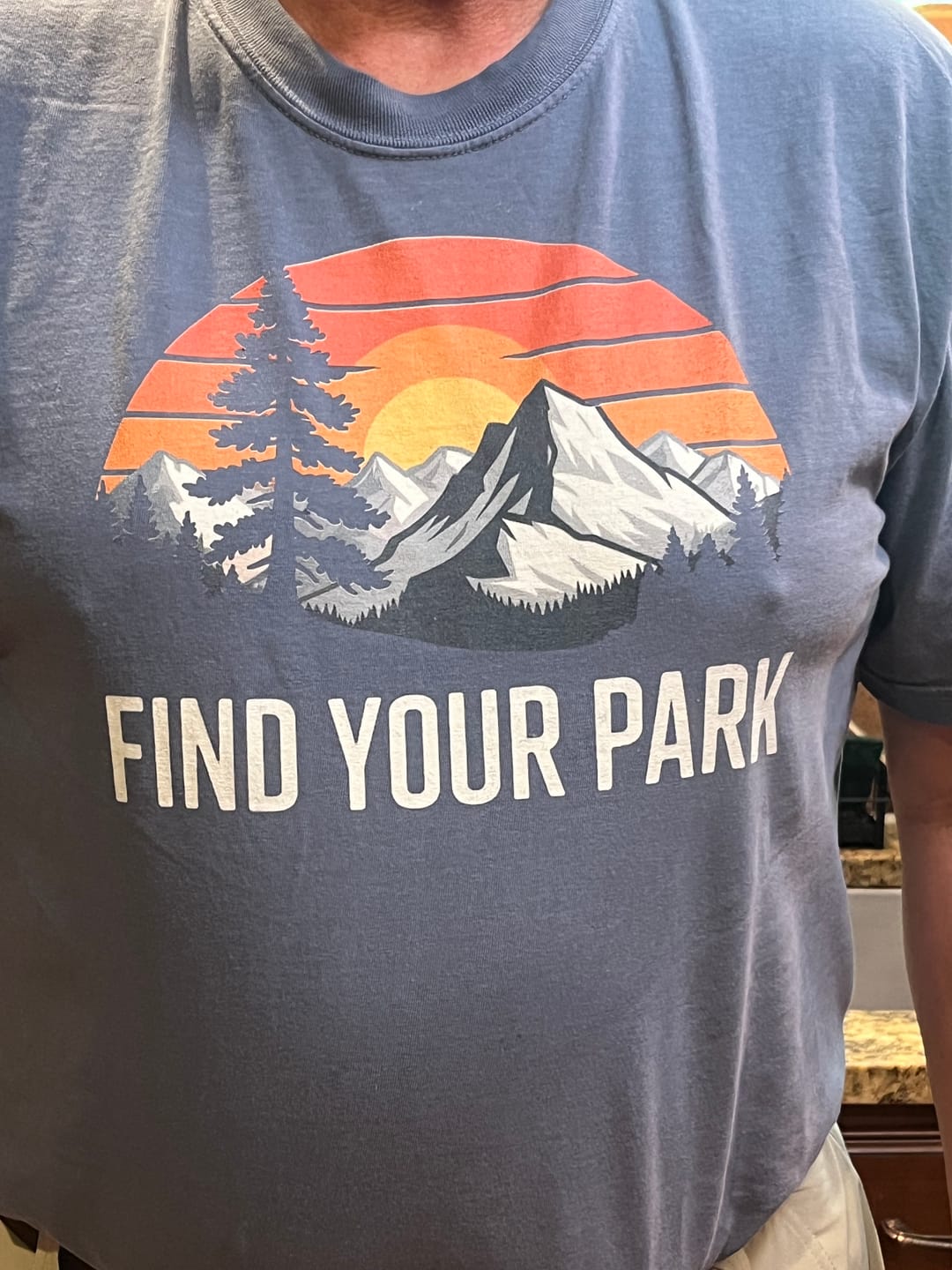 Customer photo review of Find Your Park Retro T-Shirt
