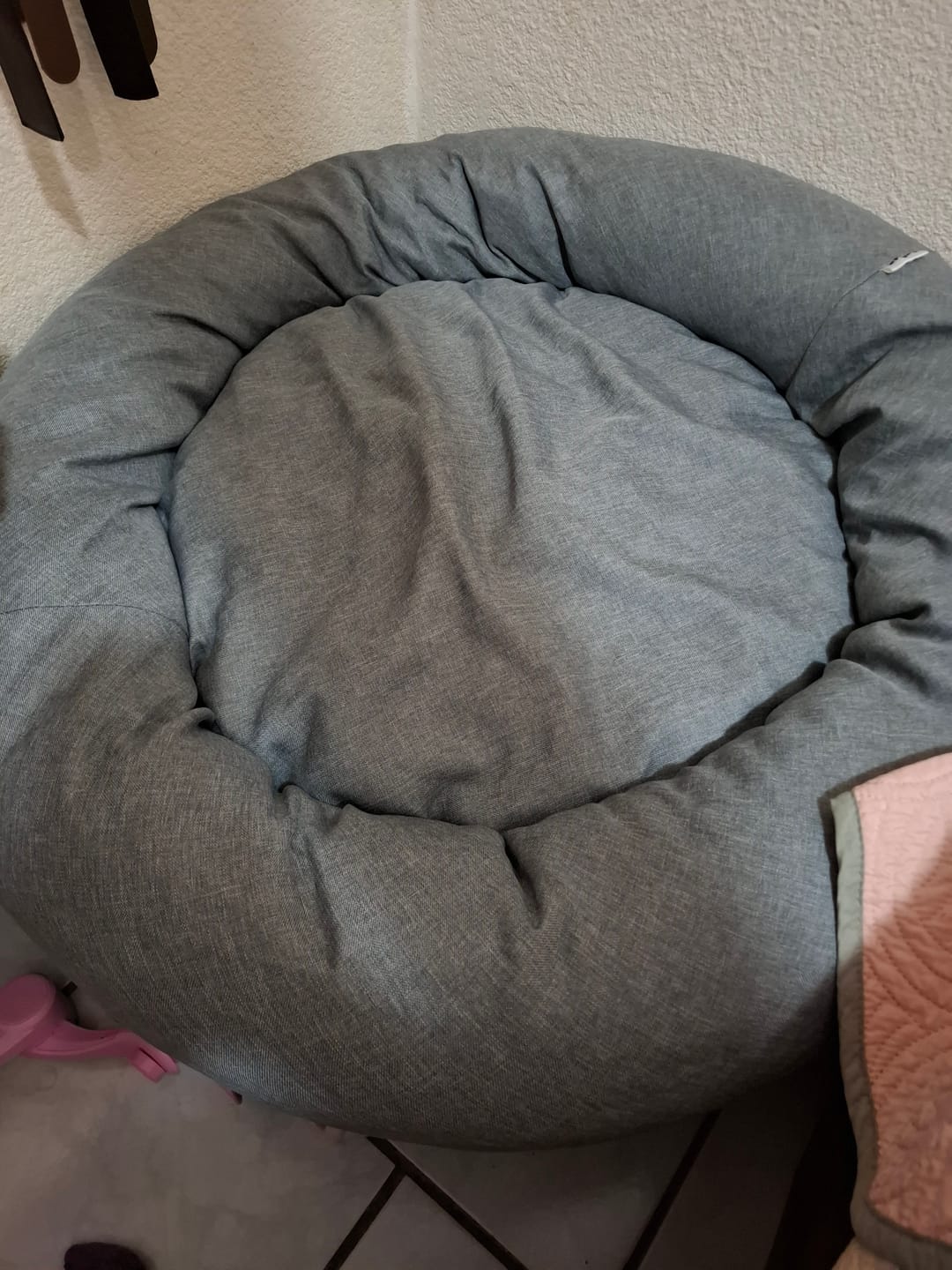 Customer photo review of Funda Lino para Cama Antiestrés para Perros