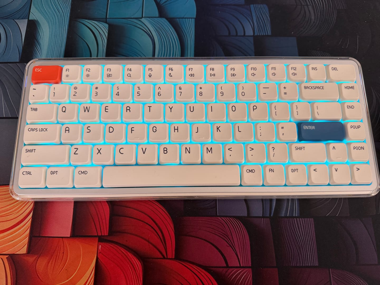 Customer photo review of O2 Tri-mode Wireless Mechanical Keyboard