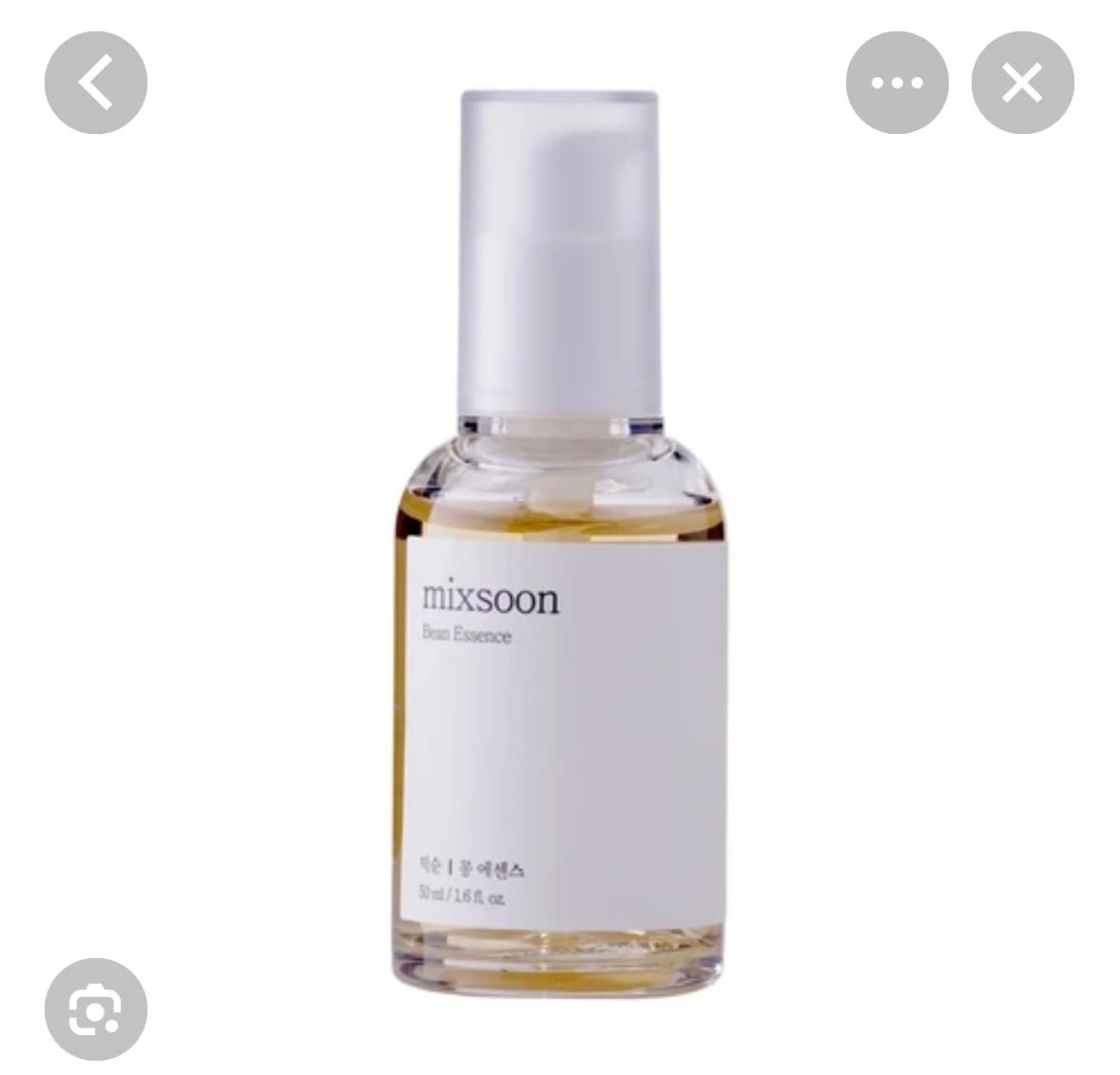 Customer photo review of Mixsoon Bean Essence | 2 En 1: Hidrata Y Limpia Poros
