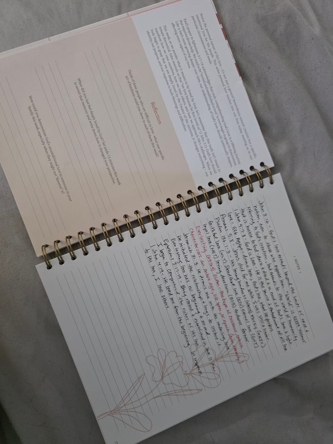 Customer photo review of The Bible In A Year: A 52-Week Journey Through God's Word