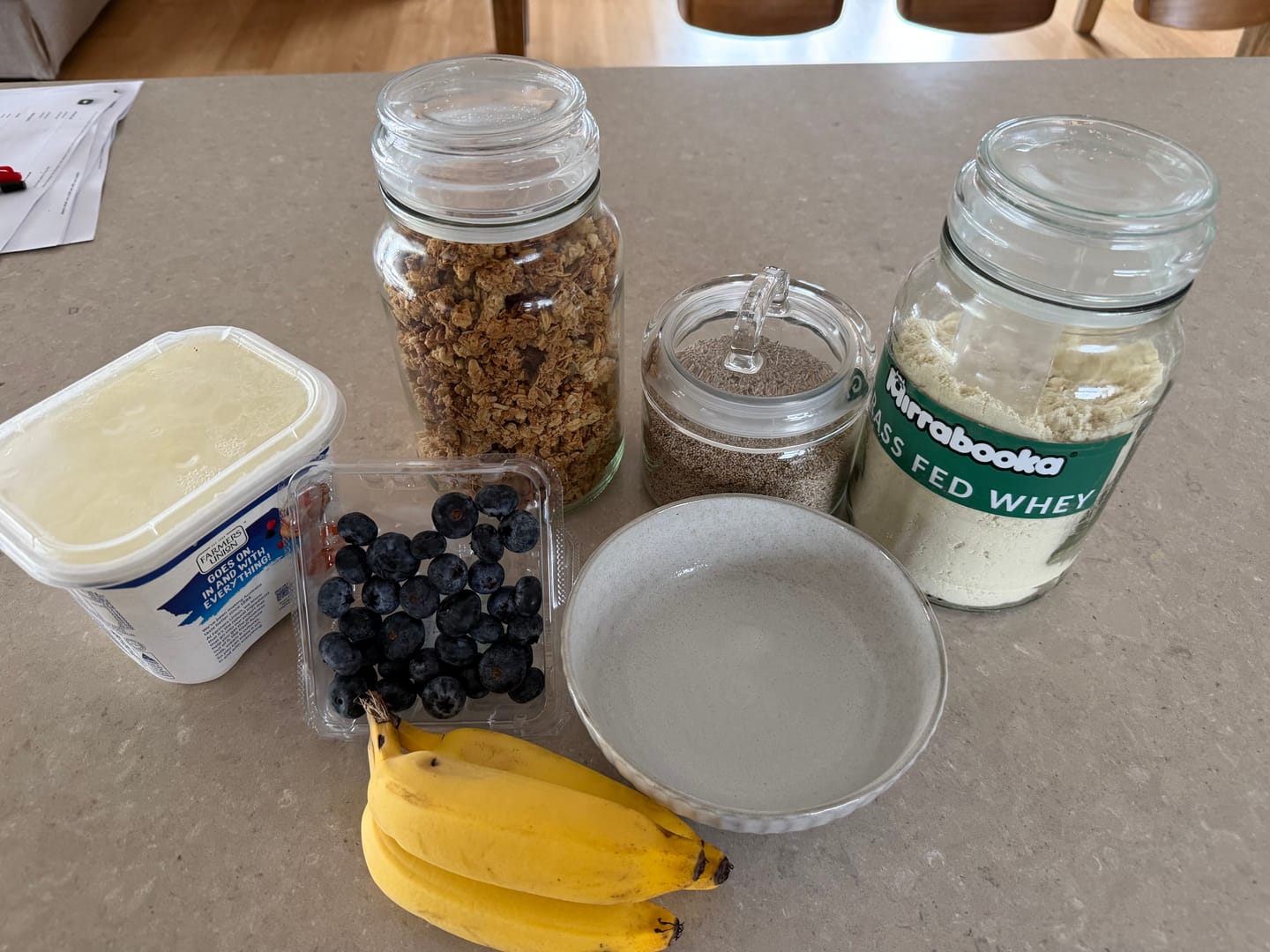 Customer photo review of Grass Fed Whey Protein Vanilla 1kg (33 servings)
