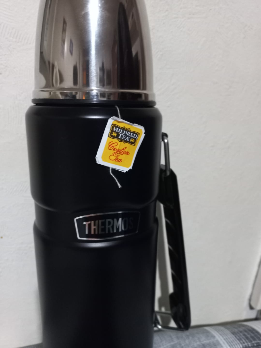 Customer photo review of TERMO LIQUIDO KING ACERO INOX 1,2 LITROS NEGRO