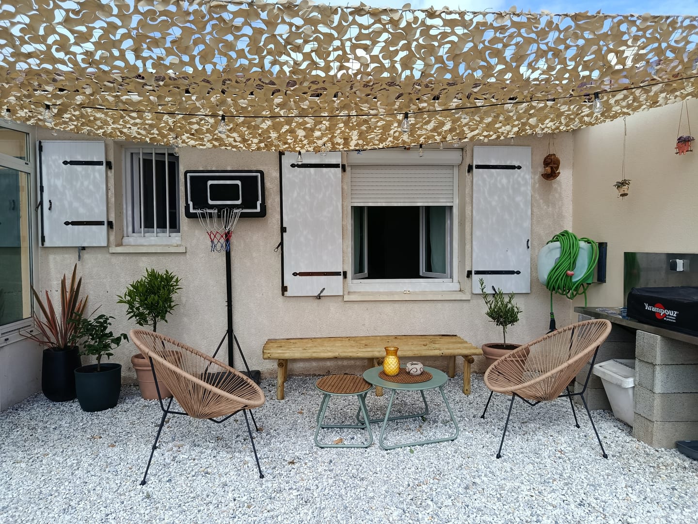 Customer photo review of Filet de camouflage renforcé câble acier