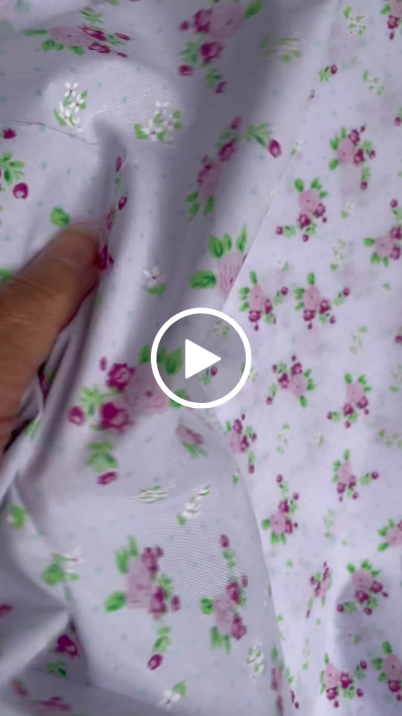 Customer video review of Country Garden Polycotton Fabric