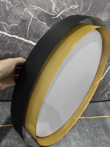 Customer photo review of LED Modern  Dual-Color Circular Round Hollow Flush Mount Ceiling Light