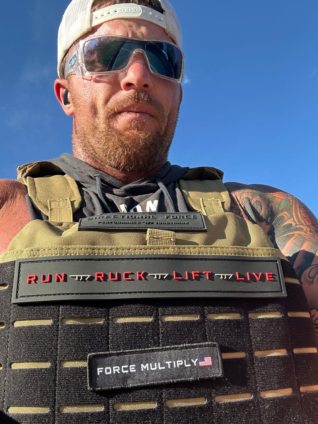 Customer photo review of Centurion Weight Vest - Black & Tan
