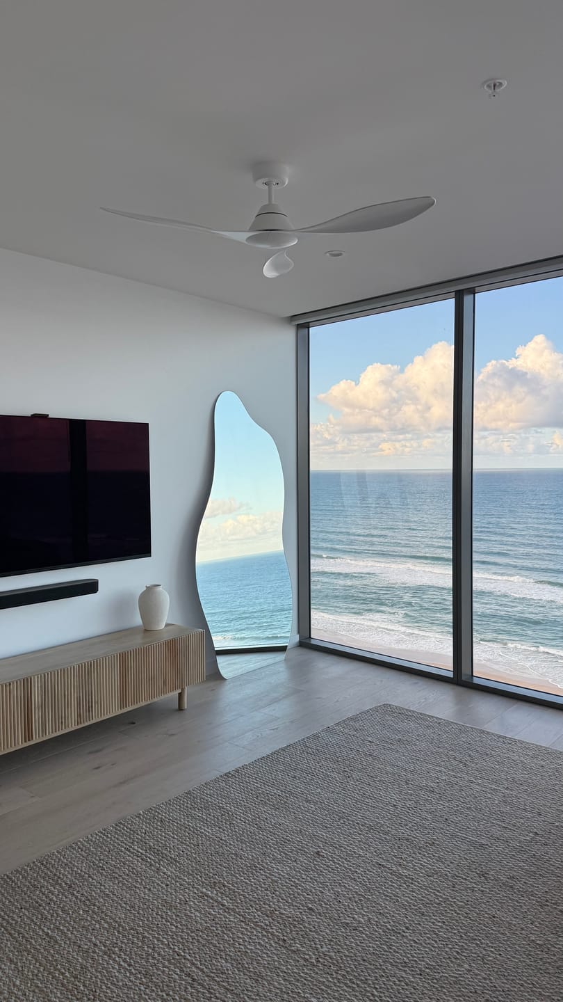Customer photo review of Cassia - Frameless Full Length Mirror