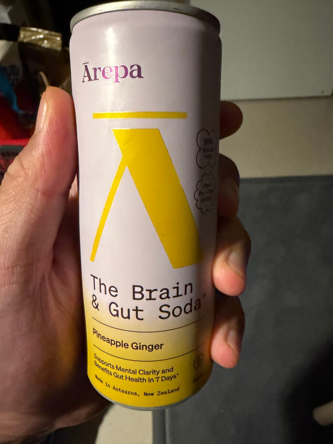 Customer photo review of The Brain & Gut Soda⁺ Pineapple Ginger