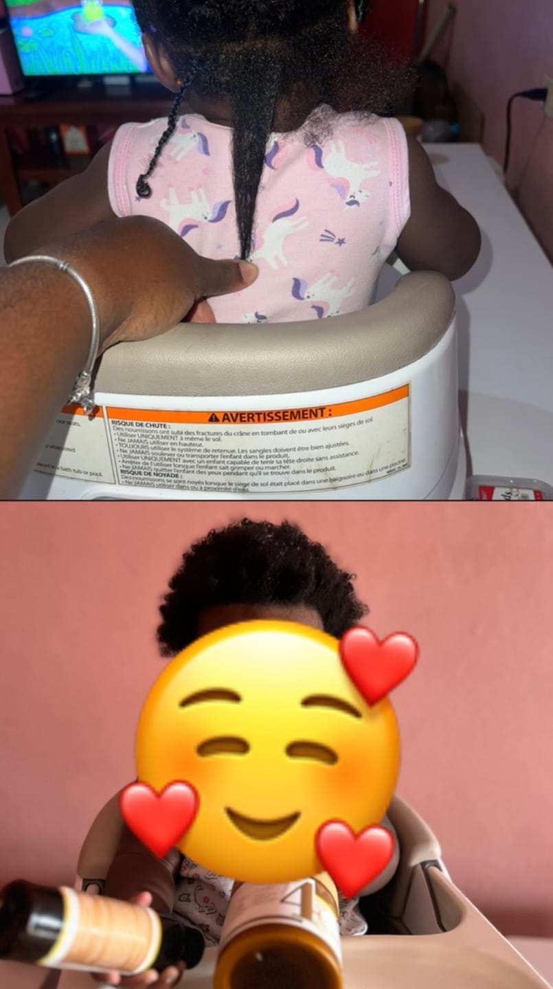 Customer photo review of Infused Ze Oil – Herbal Nourishing Scalp Blend