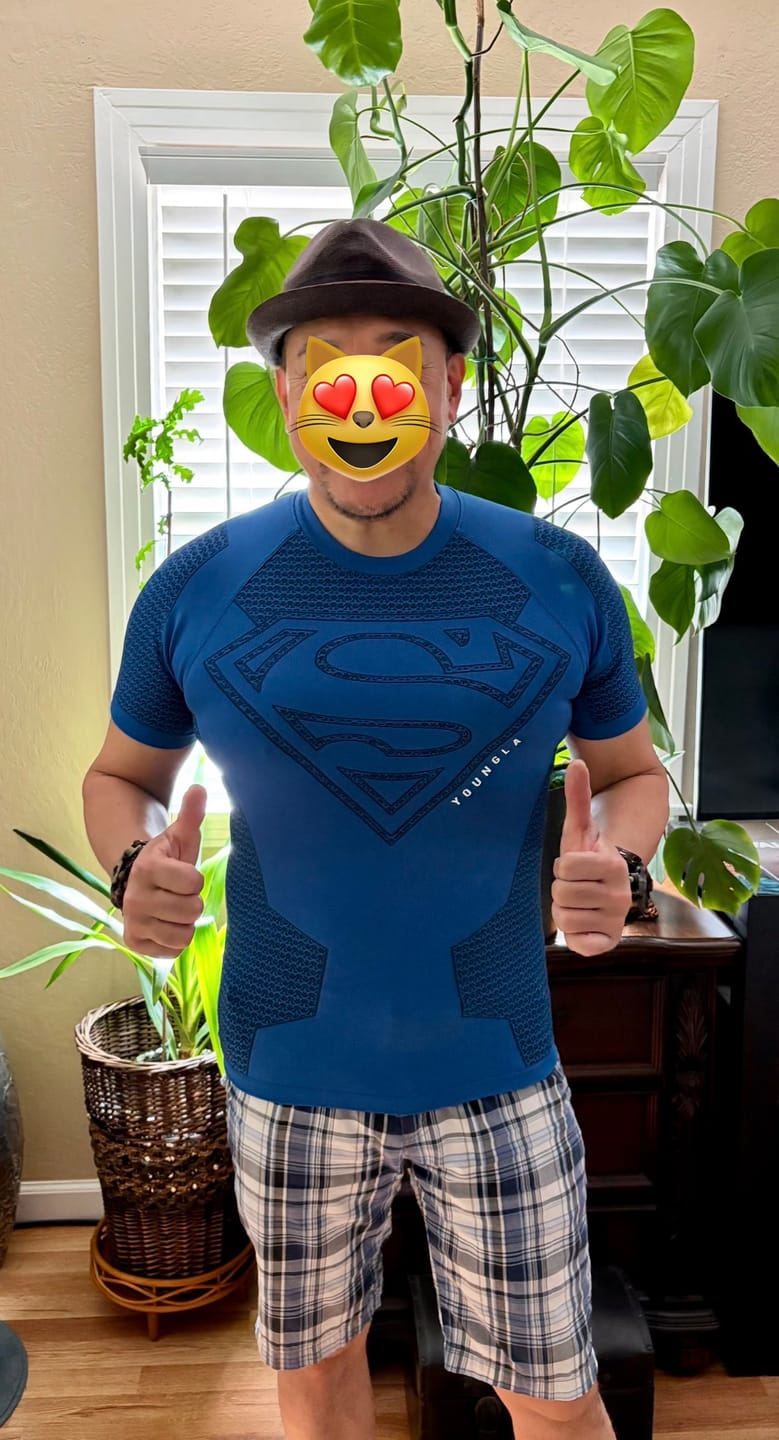 Customer photo review of 4117 - Superman Compression Tees