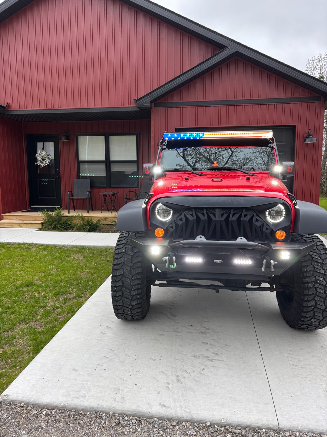 Customer photo review of Light Bar Cover | Dual Row 52"
