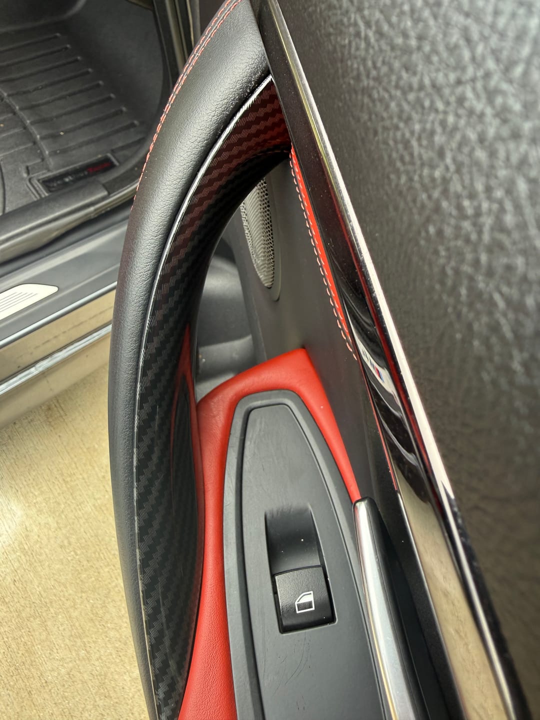 Customer photo review of Interior Door Handle Covers for BMW 3 & 4 Series – Fix Sticky Handles, No Disassembly | 2-Piece Set
