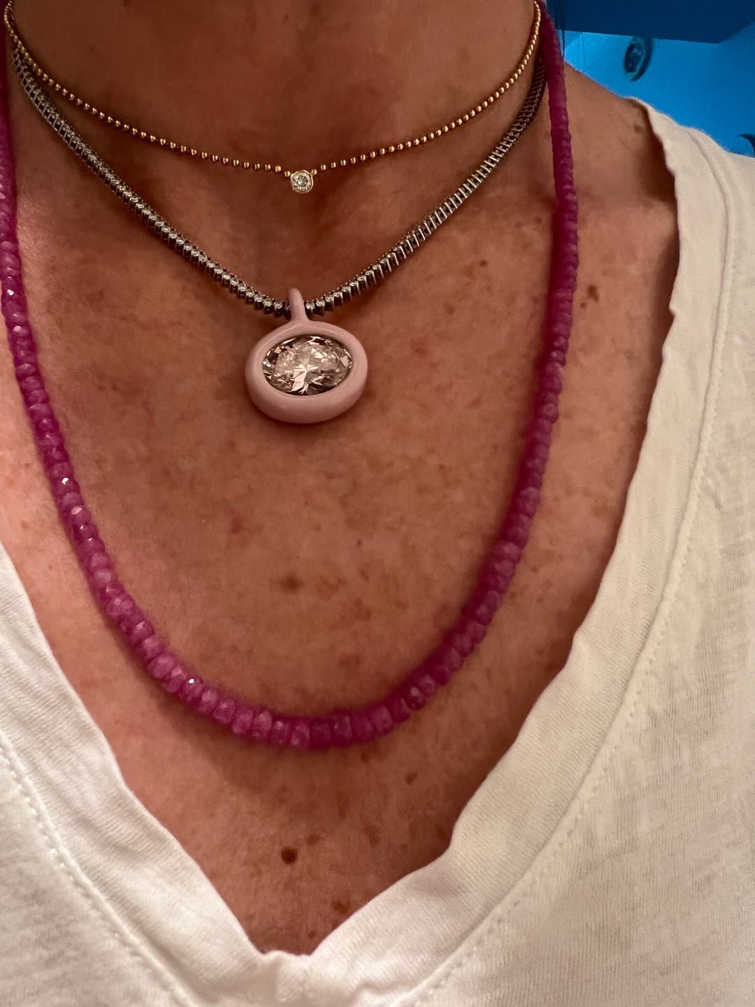 Customer photo review of The Birthstone Charm