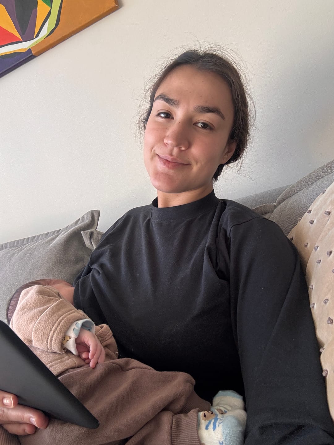 Customer photo review of Polera de Lactancia Tere - Manga Larga