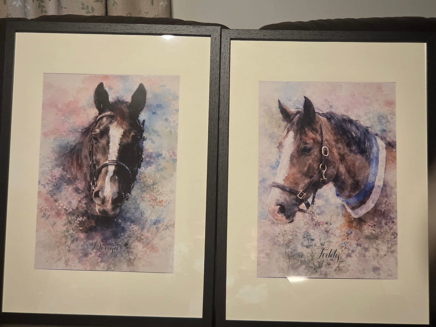 Customer photo review of Personalised Poster With Dog or Cat - Watercolour