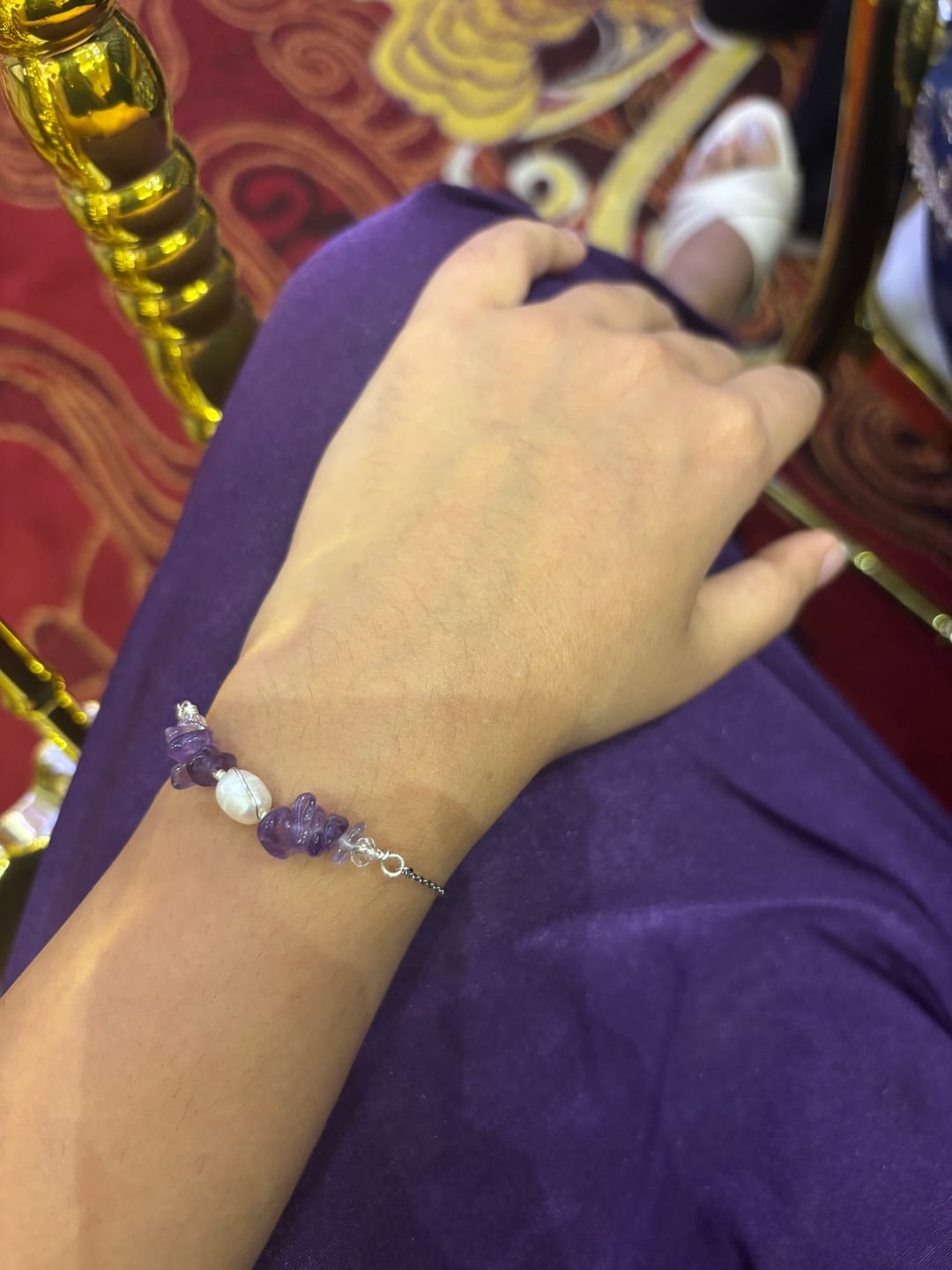 Customer photo review of Purple Lake Bracelet